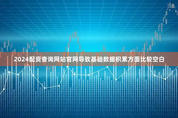 2024配资查询网站官网导致基础数据积累方面比较空白